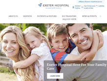 Tablet Screenshot of exeterhospital.com